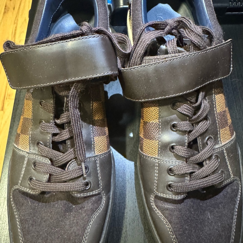 Louis Vuitton Damier Ebene Brown Checkered Sneakers
No Box or Dust Bag
